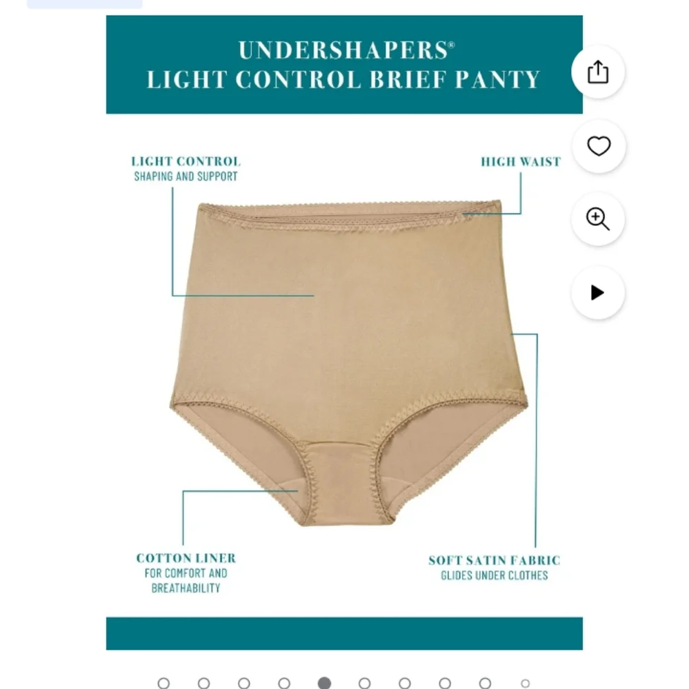 Six High-Waisted Briefs in Navy, White, and Gray - Picture 6 of 7